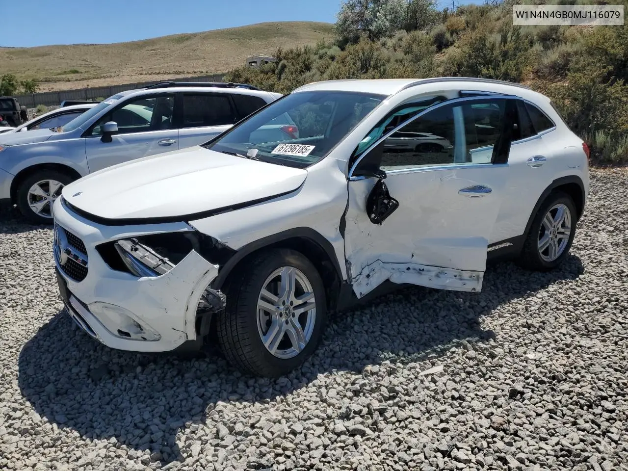 2021 Mercedes-Benz Gla 250 VIN: W1N4N4GB0MJ116079 Lot: 61296185