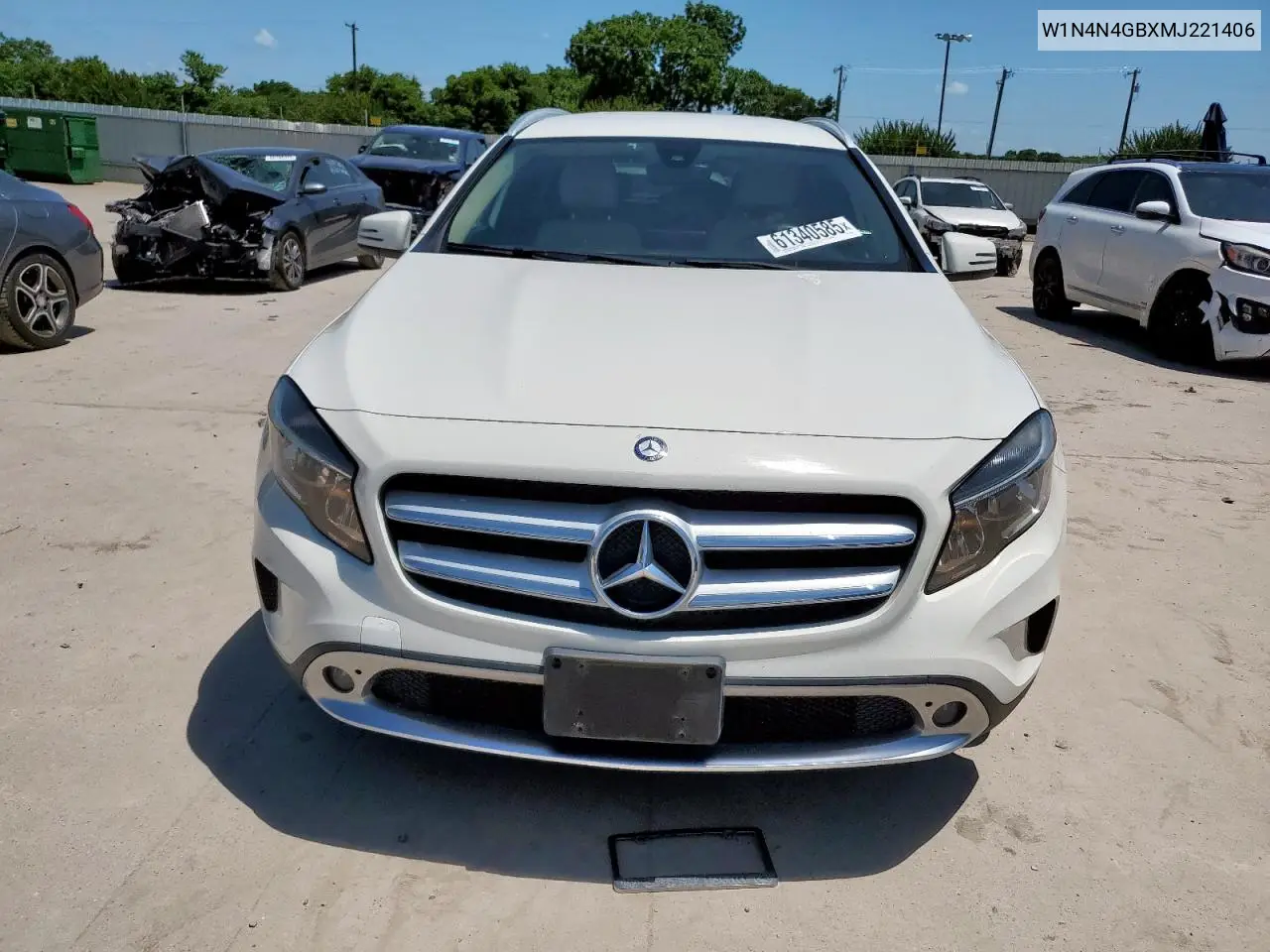 2021 Mercedes-Benz Gla 250 VIN: W1N4N4GBXMJ221406 Lot: 61340585