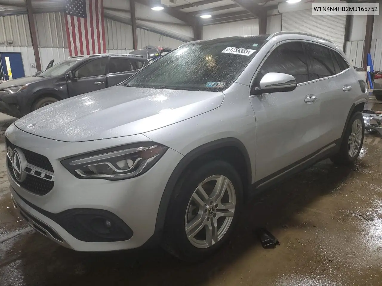 2021 Mercedes-Benz Gla 250 4Matic VIN: W1N4N4HB2MJ165752 Lot: 61759305
