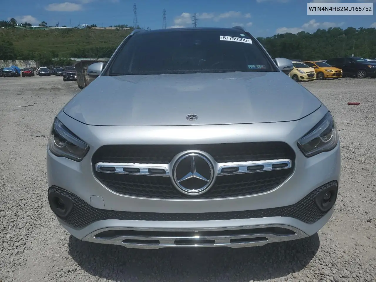 2021 Mercedes-Benz Gla 250 4Matic VIN: W1N4N4HB2MJ165752 Lot: 61759305
