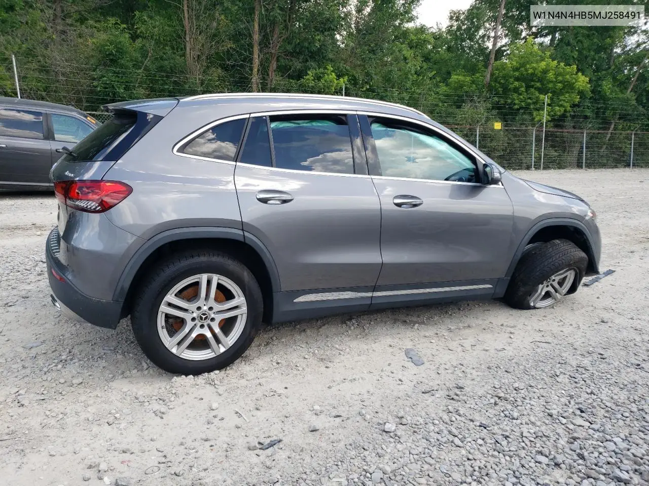 2021 Mercedes-Benz Gla 250 4Matic VIN: W1N4N4HB5MJ258491 Lot: 62304705