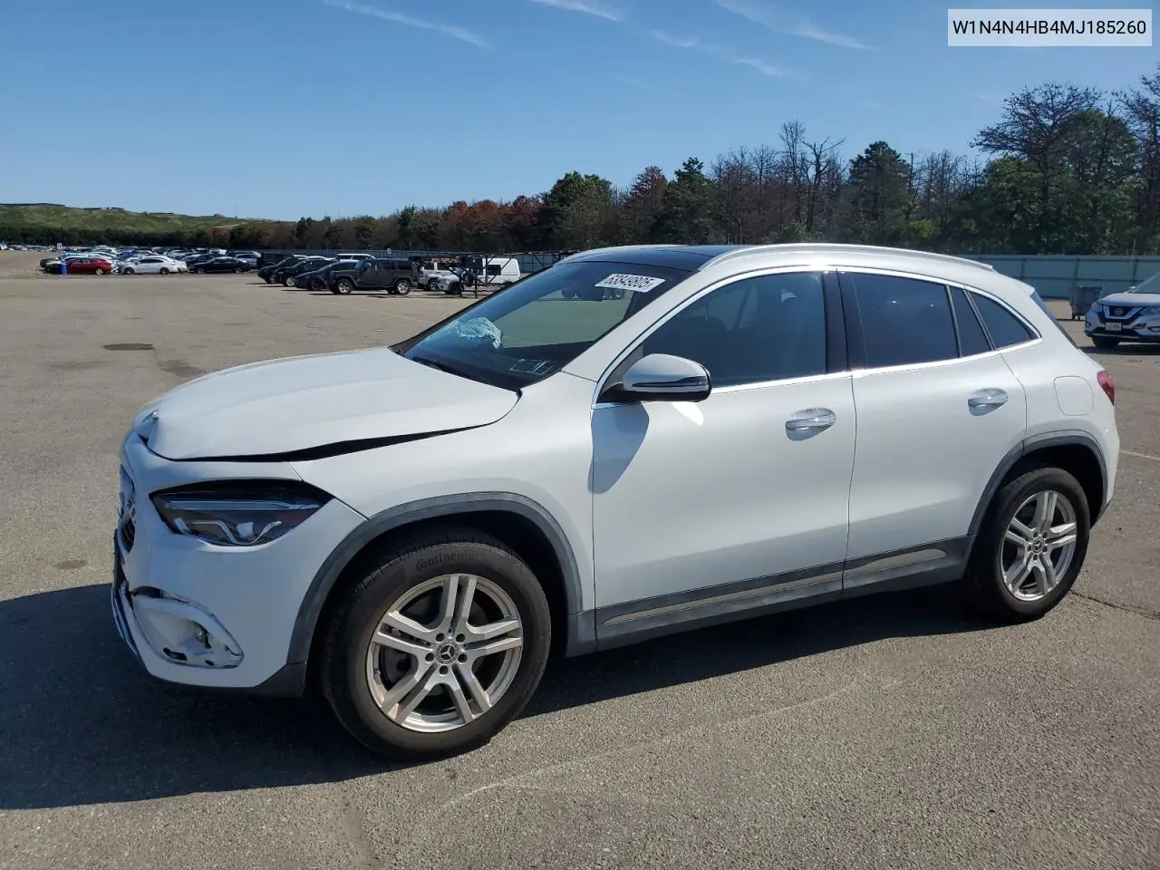 2021 Mercedes-Benz Gla 250 4Matic VIN: W1N4N4HB4MJ185260 Lot: 63849805