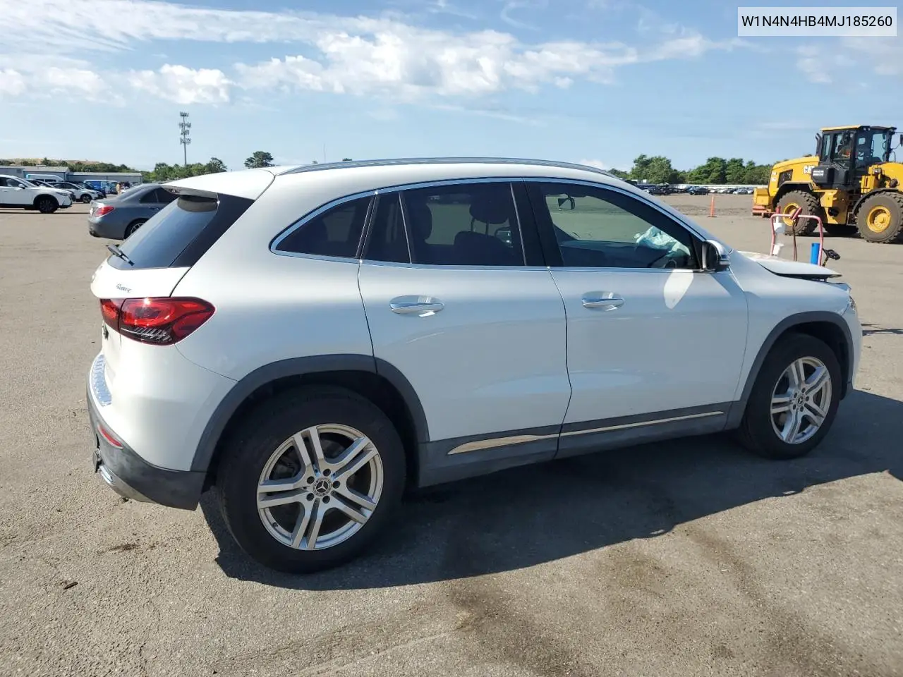 2021 Mercedes-Benz Gla 250 4Matic VIN: W1N4N4HB4MJ185260 Lot: 63849805