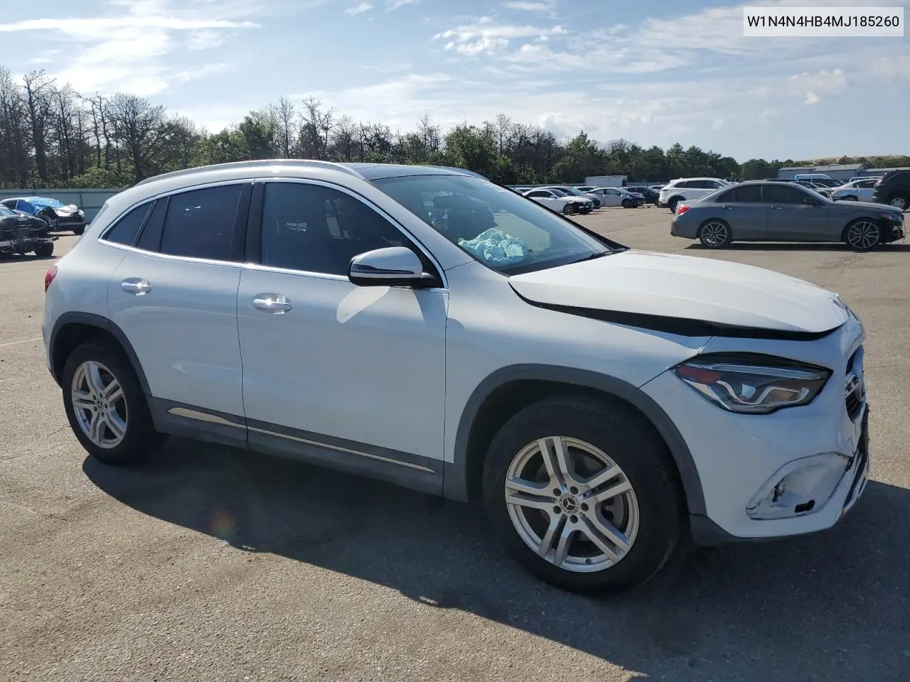 2021 Mercedes-Benz Gla 250 4Matic VIN: W1N4N4HB4MJ185260 Lot: 63849805