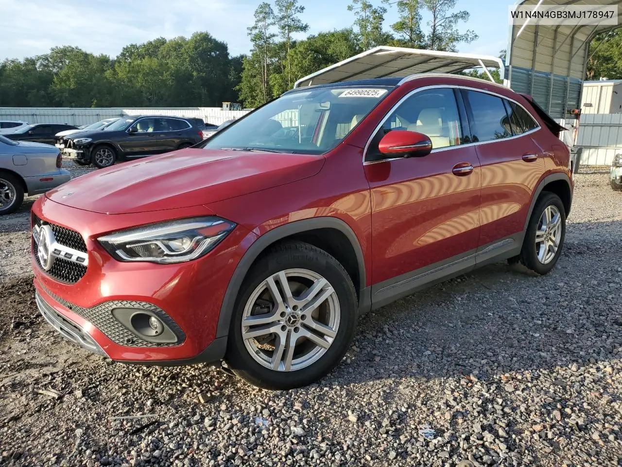2021 Mercedes-Benz Gla 250 VIN: W1N4N4GB3MJ178947 Lot: 64990525