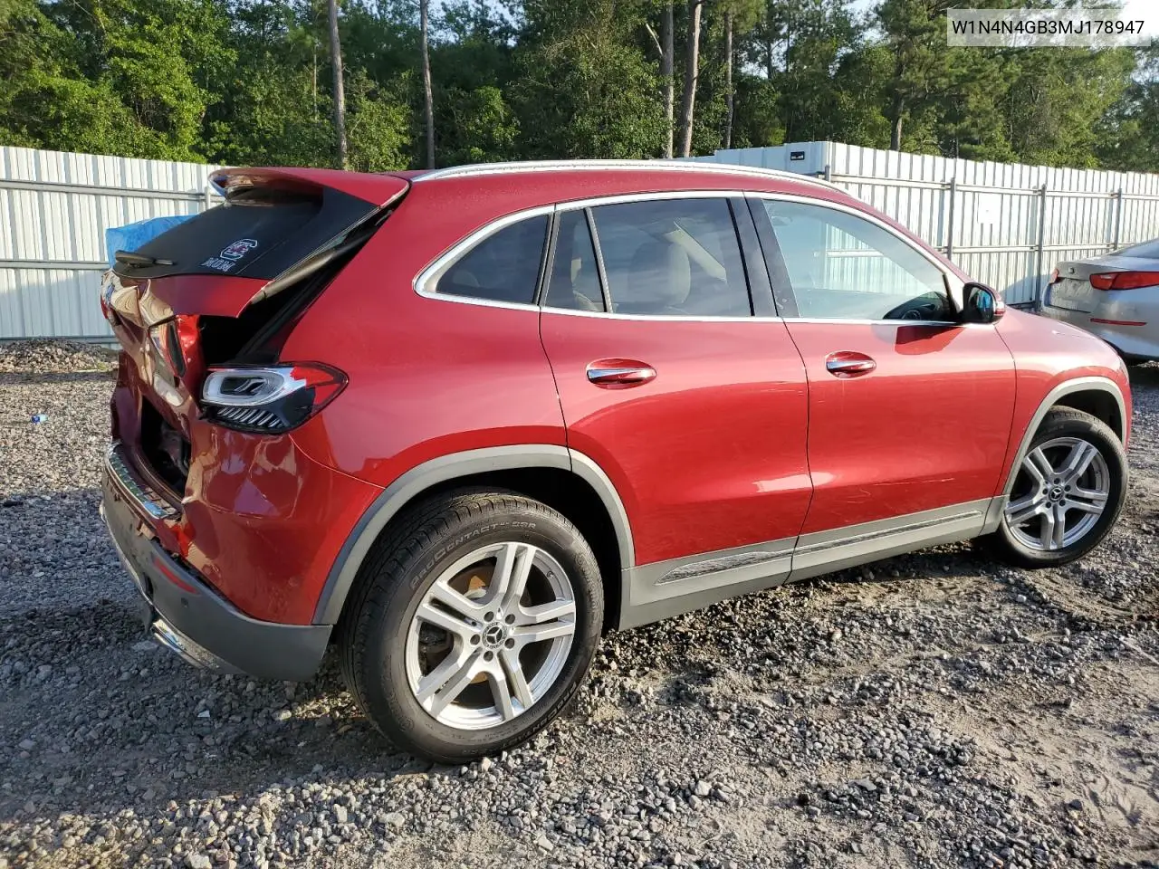 2021 Mercedes-Benz Gla 250 VIN: W1N4N4GB3MJ178947 Lot: 64990525