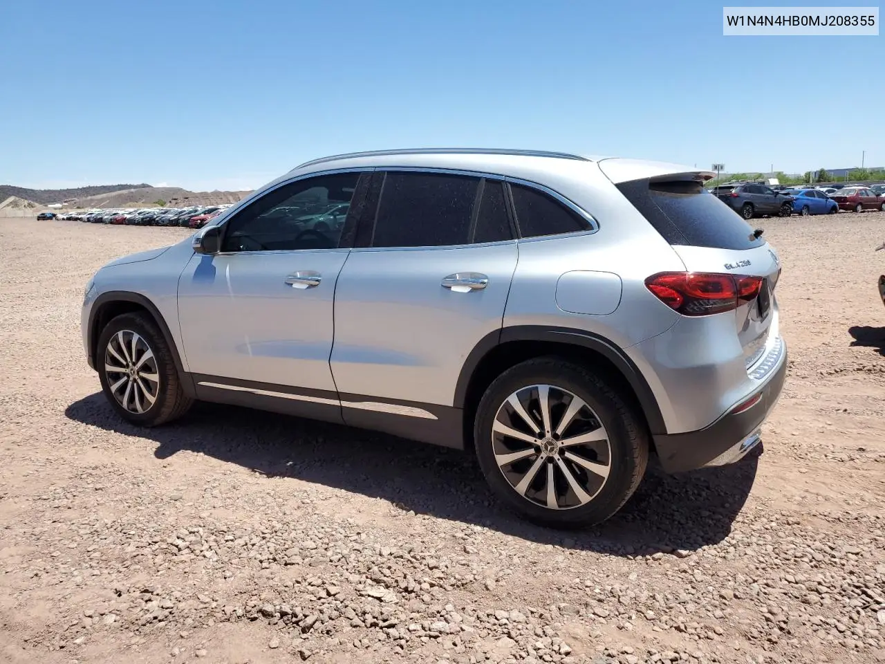 2021 Mercedes-Benz Gla 250 4Matic VIN: W1N4N4HB0MJ208355 Lot: 65949045