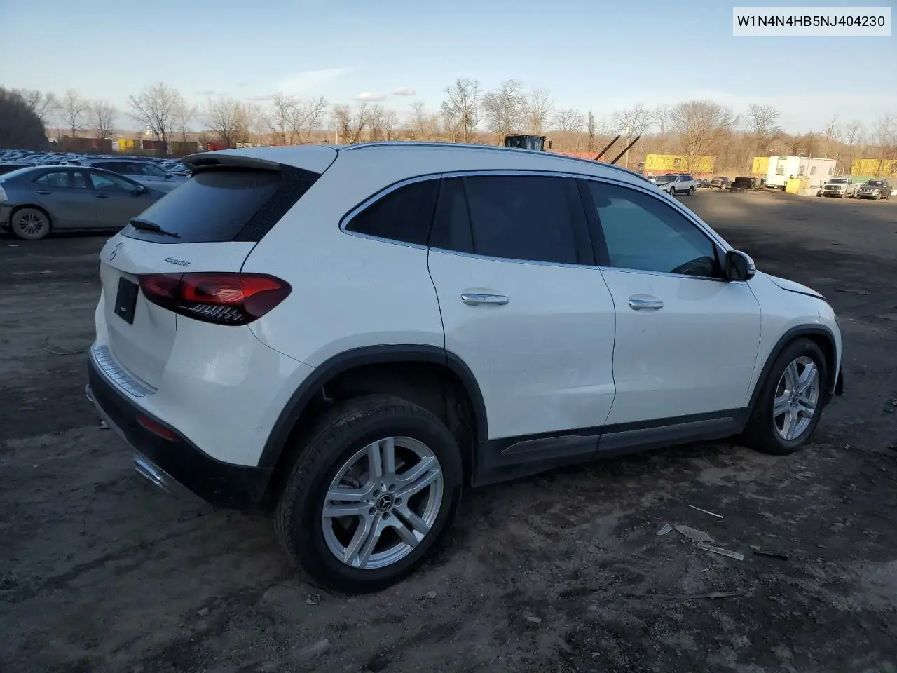 2022 Mercedes-Benz Gla 250 4Matic VIN: W1N4N4HB5NJ404230 Lot: 46861765