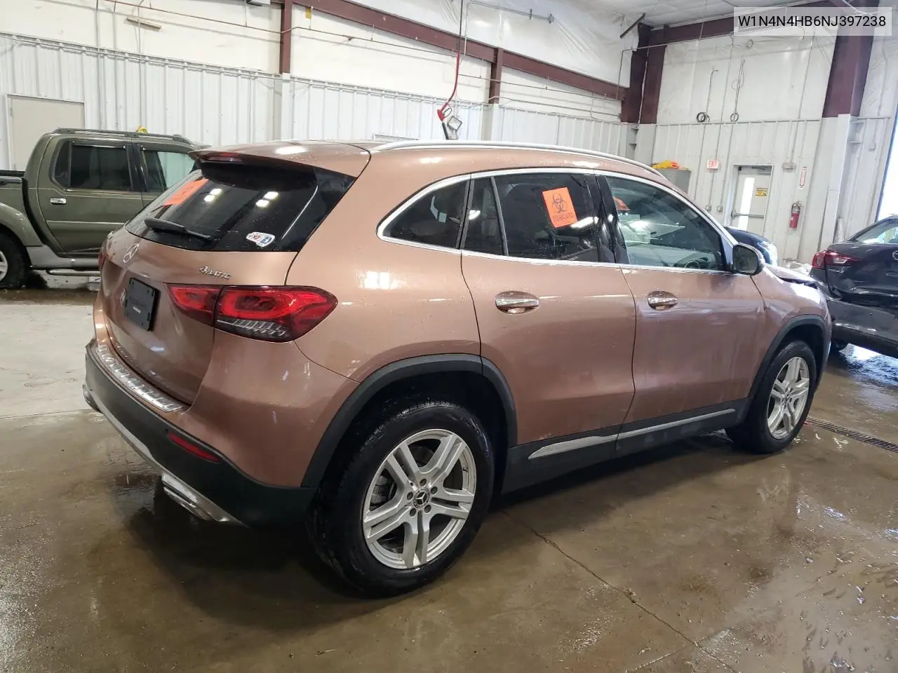2022 Mercedes-Benz Gla 250 4Matic VIN: W1N4N4HB6NJ397238 Lot: 52941135
