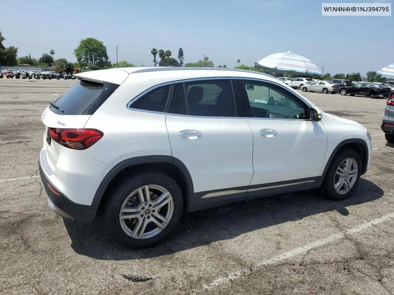 2022 Mercedes-Benz Gla 250 4Matic VIN: W1N4N4HB1NJ394795 Lot: 60833475