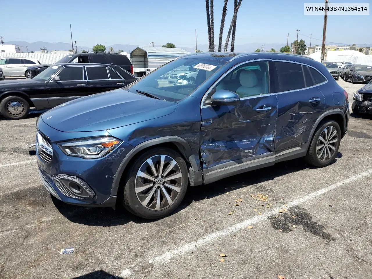 2022 Mercedes-Benz Gla 250 VIN: W1N4N4GB7NJ354514 Lot: 65950005