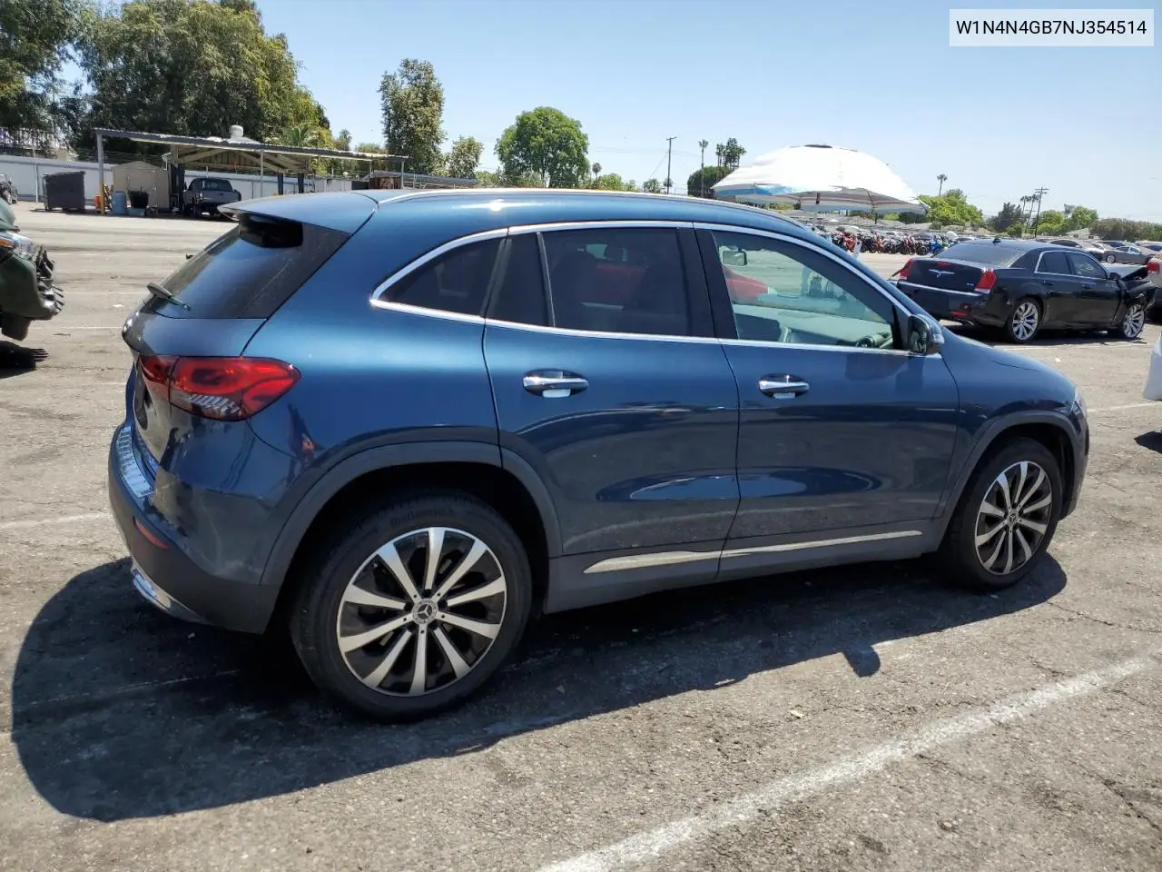 2022 Mercedes-Benz Gla 250 VIN: W1N4N4GB7NJ354514 Lot: 65950005