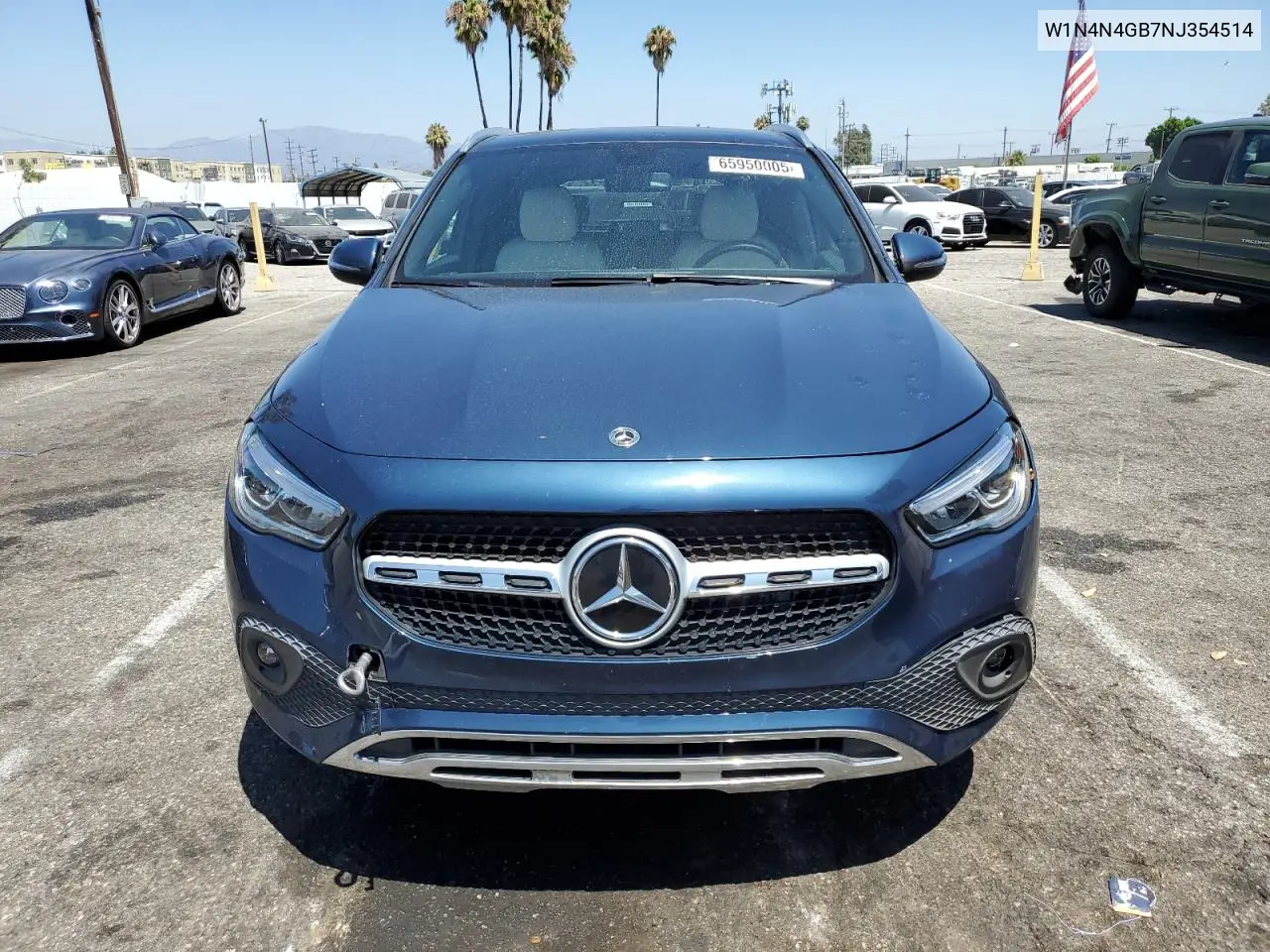 2022 Mercedes-Benz Gla 250 VIN: W1N4N4GB7NJ354514 Lot: 65950005