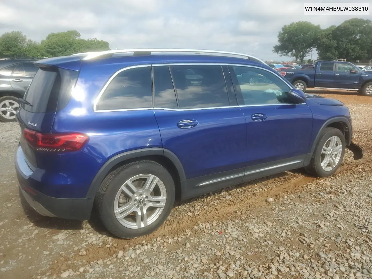 2020 Mercedes-Benz Glb 250 4Matic VIN: W1N4M4HB9LW038310 Lot: 56592305
