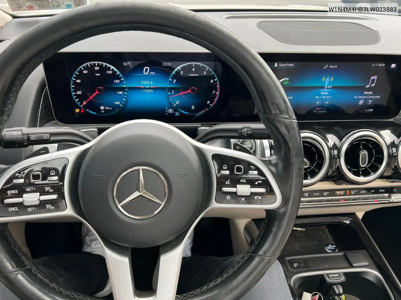2020 Mercedes-Benz Glb 250 4Matic VIN: W1N4M4HB3LW023883 Lot: 64146055