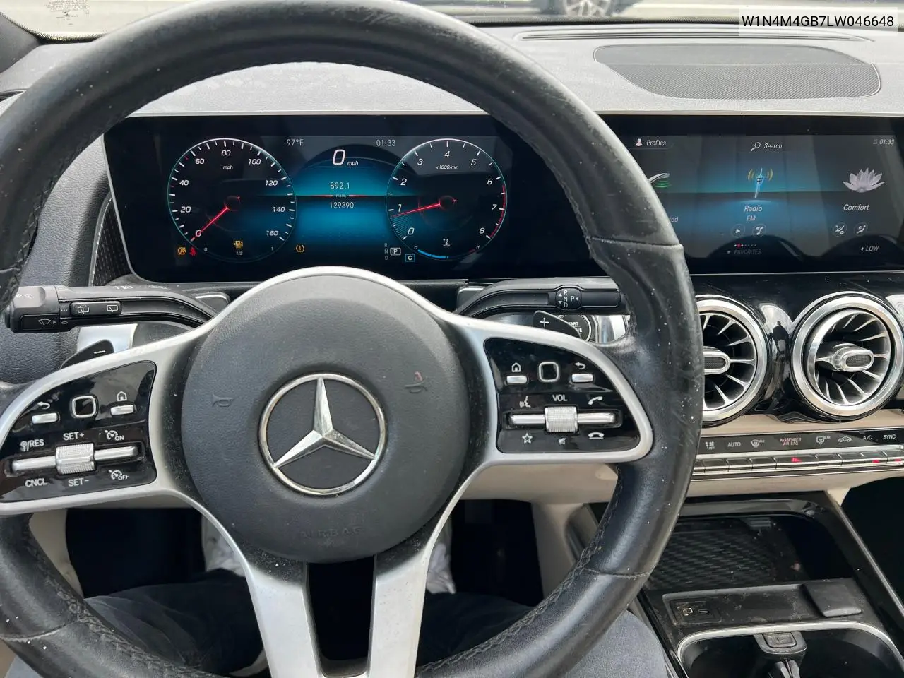 2020 Mercedes-Benz Glb 250 VIN: W1N4M4GB7LW046648 Lot: 64146325
