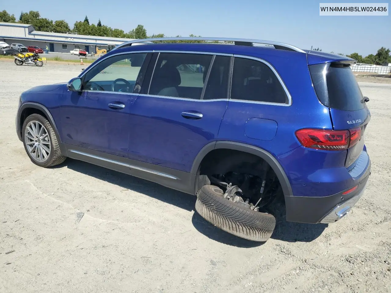 2020 Mercedes-Benz Glb 250 4Matic VIN: W1N4M4HB5LW024436 Lot: 64166195