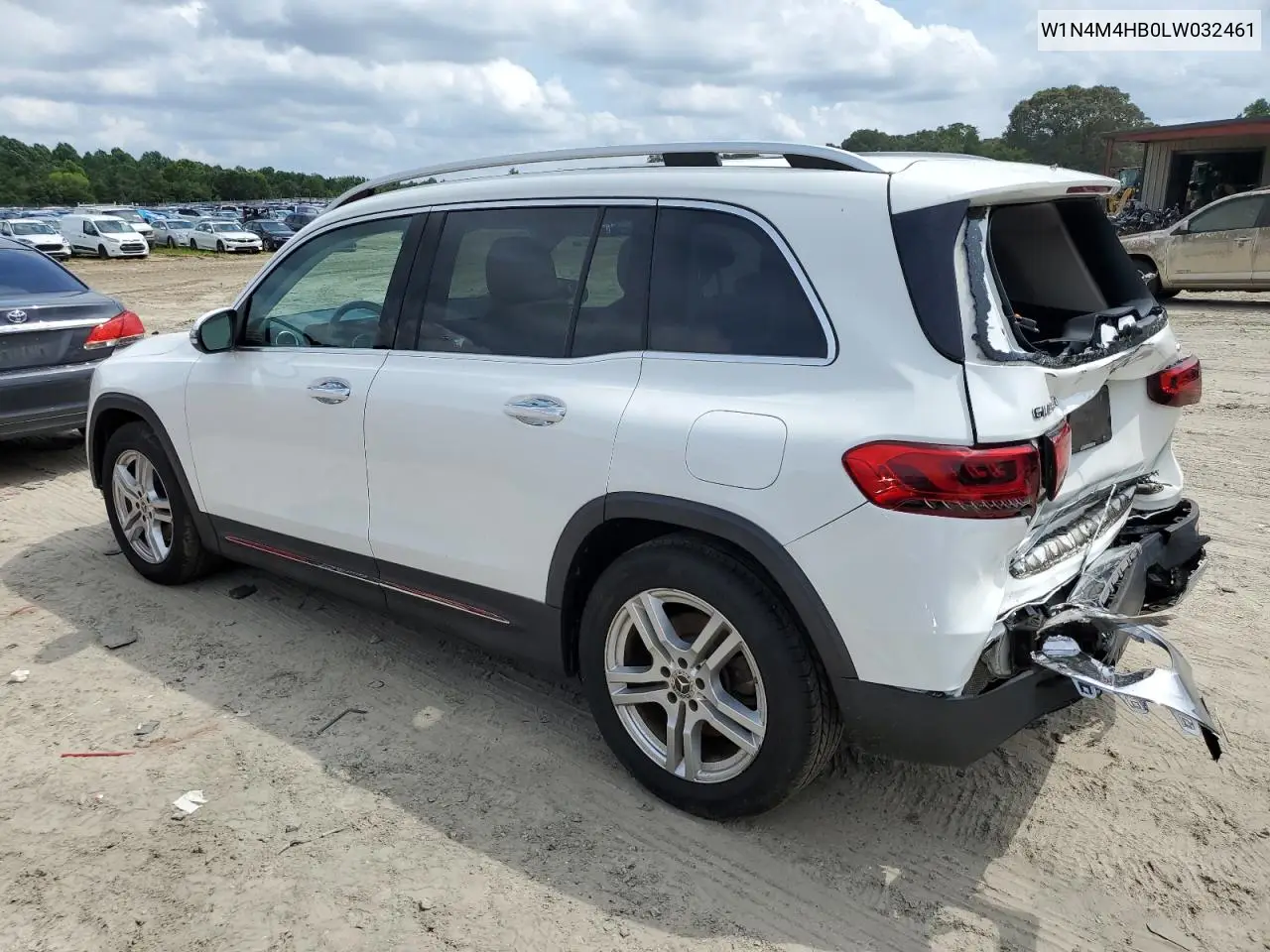 2020 Mercedes-Benz Glb 250 4Matic VIN: W1N4M4HB0LW032461 Lot: 65337815