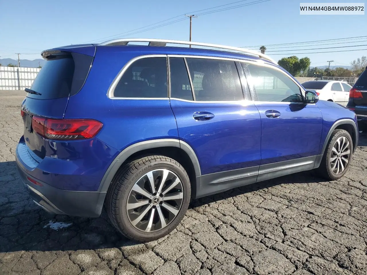 2021 Mercedes-Benz Glb 250 VIN: W1N4M4GB4MW088972 Lot: 49462725