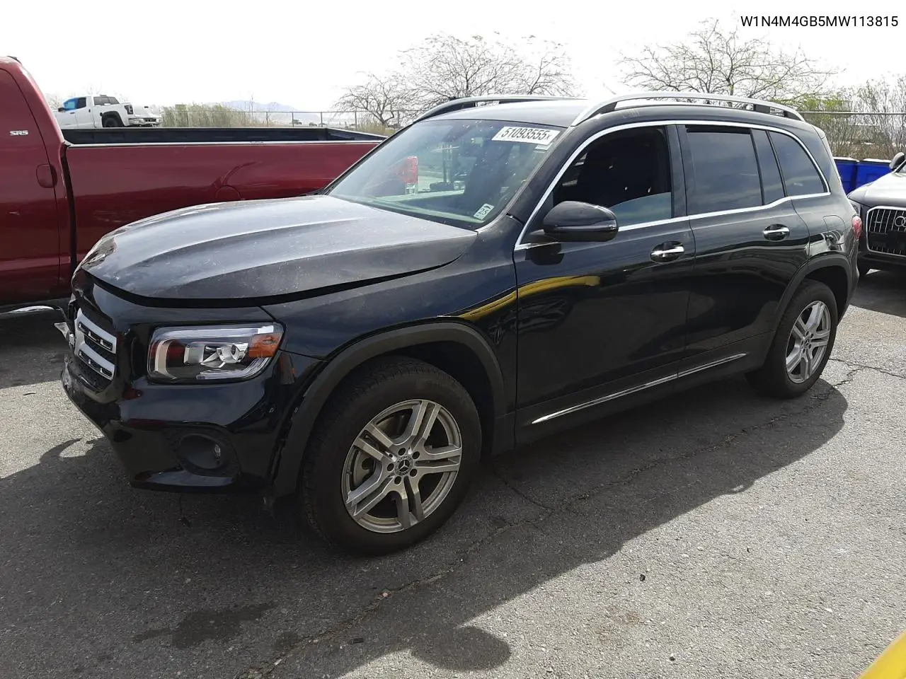 2021 Mercedes-Benz Glb 250 VIN: W1N4M4GB5MW113815 Lot: 51093555