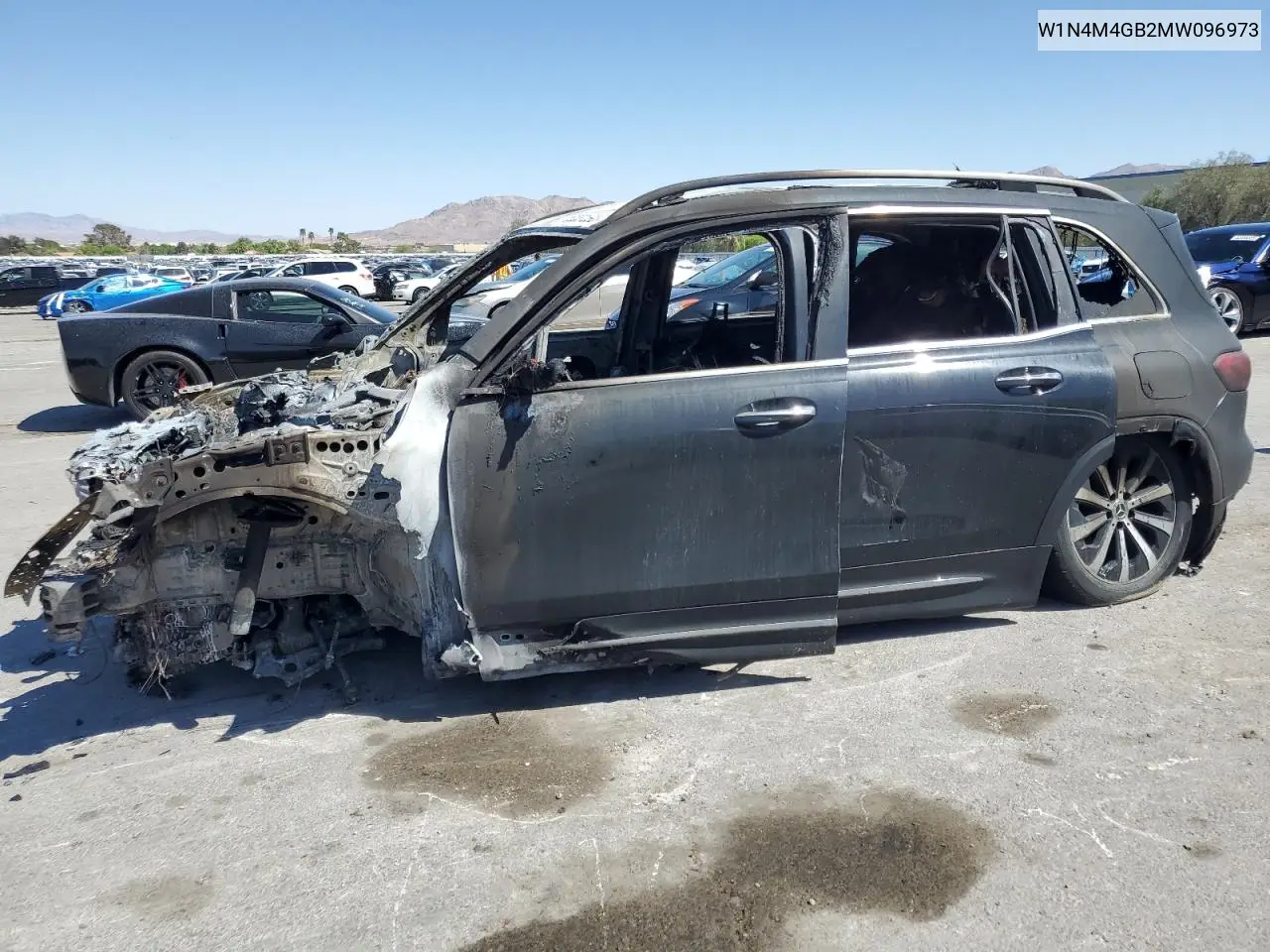 2021 Mercedes-Benz Glb 250 VIN: W1N4M4GB2MW096973 Lot: 52831595