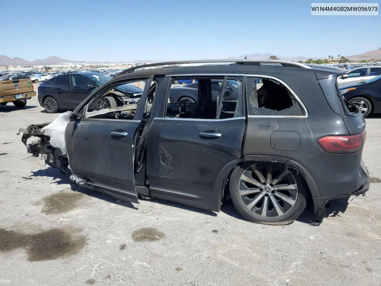 2021 Mercedes-Benz Glb 250 VIN: W1N4M4GB2MW096973 Lot: 52831595