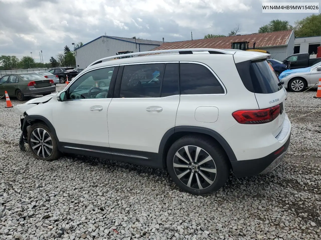 2021 Mercedes-Benz Glb 250 4Matic VIN: W1N4M4HB9MW154026 Lot: 54499345