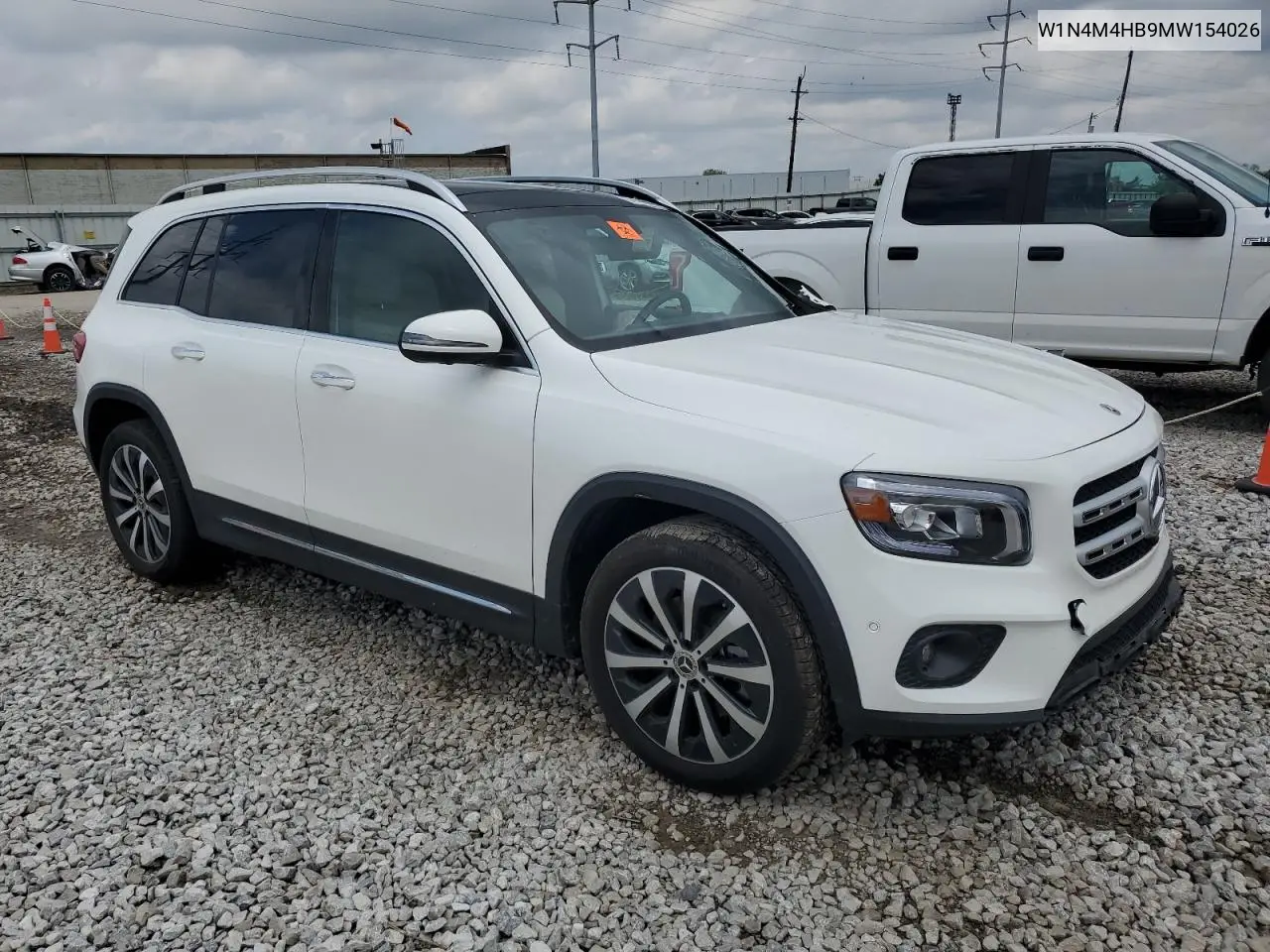 2021 Mercedes-Benz Glb 250 4Matic VIN: W1N4M4HB9MW154026 Lot: 54499345