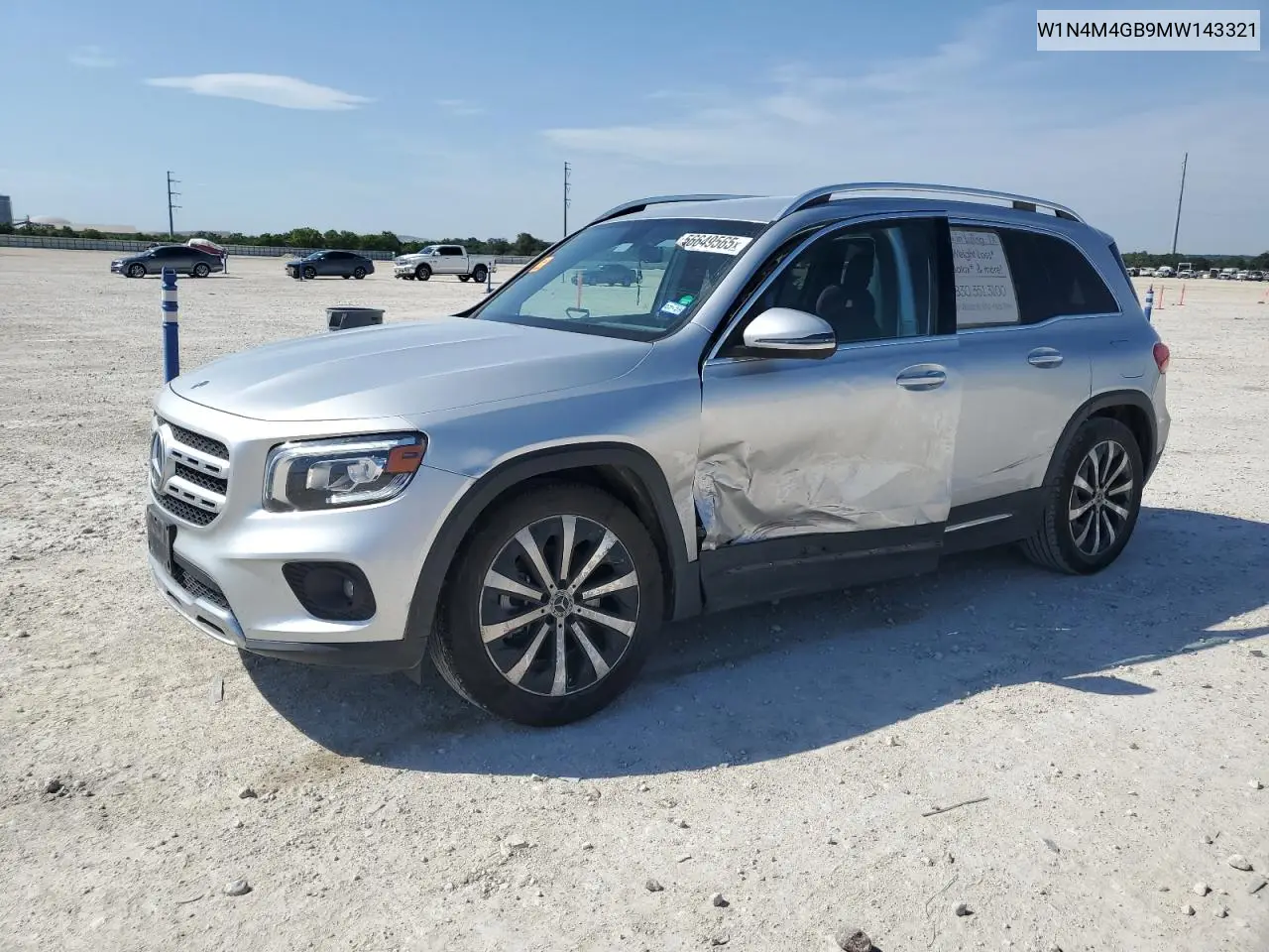 2021 Mercedes-Benz Glb 250 VIN: W1N4M4GB9MW143321 Lot: 56649565