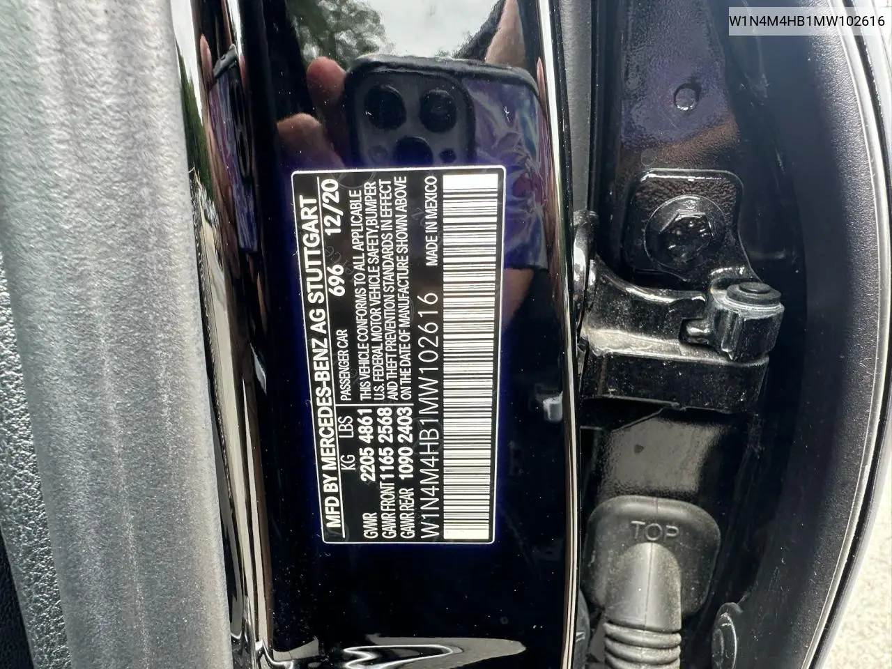 2021 Mercedes-Benz Glb 250 4Matic VIN: W1N4M4HB1MW102616 Lot: 63637625