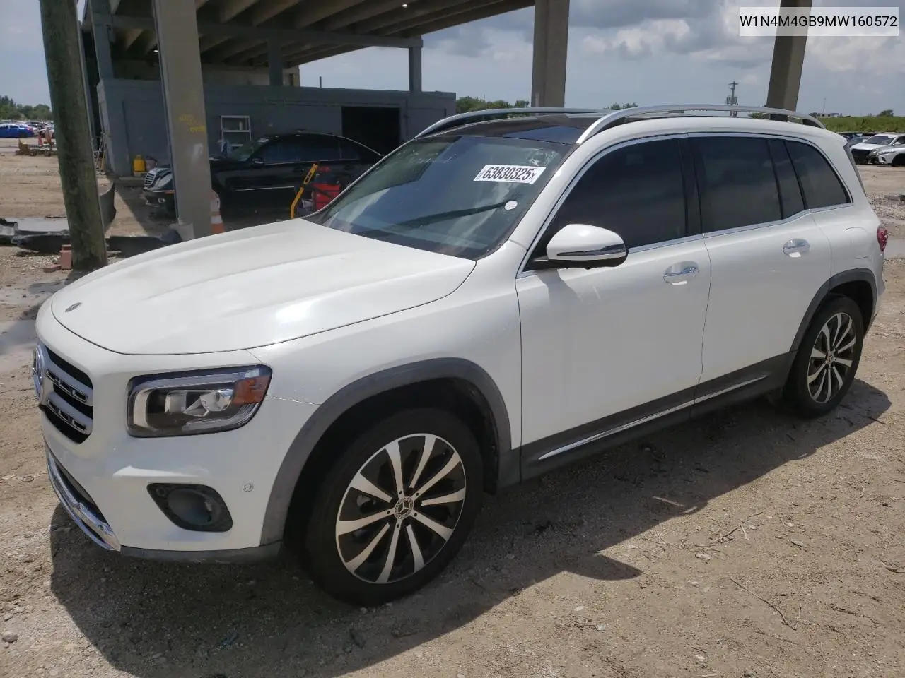 2021 Mercedes-Benz Glb 250 VIN: W1N4M4GB9MW160572 Lot: 63830325