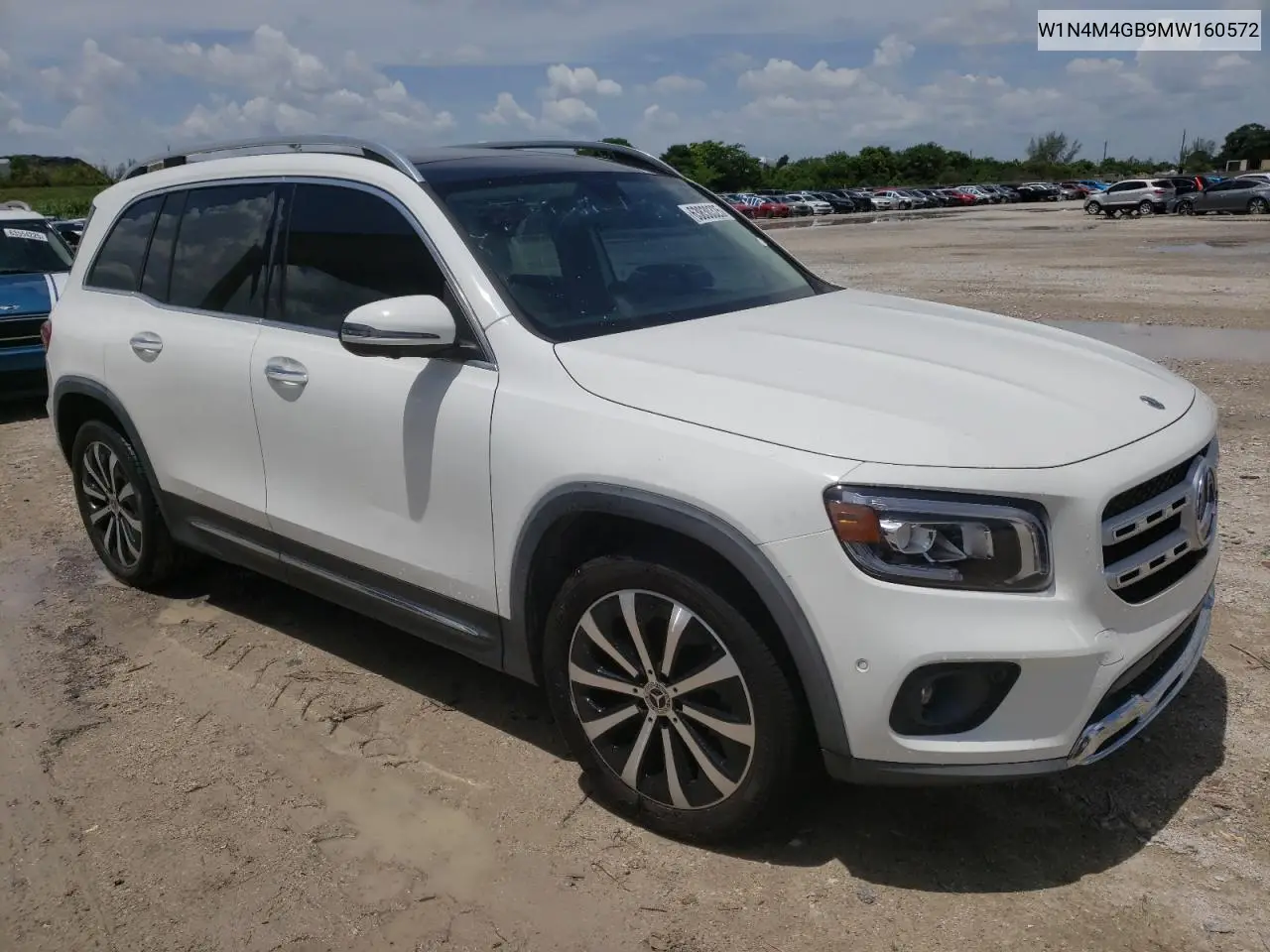 2021 Mercedes-Benz Glb 250 VIN: W1N4M4GB9MW160572 Lot: 63830325