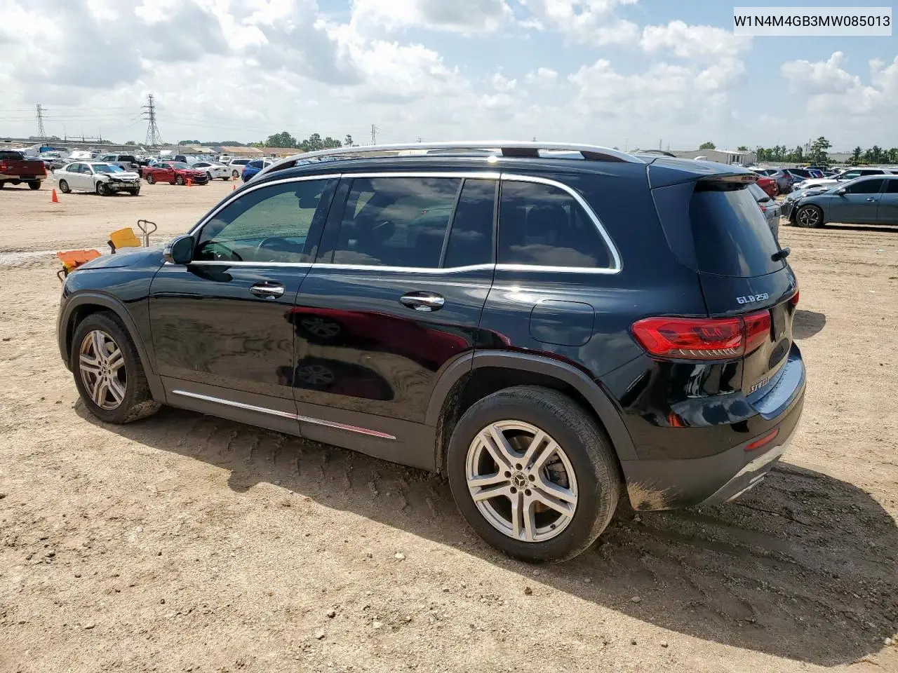 2021 Mercedes-Benz Glb 250 VIN: W1N4M4GB3MW085013 Lot: 64894665