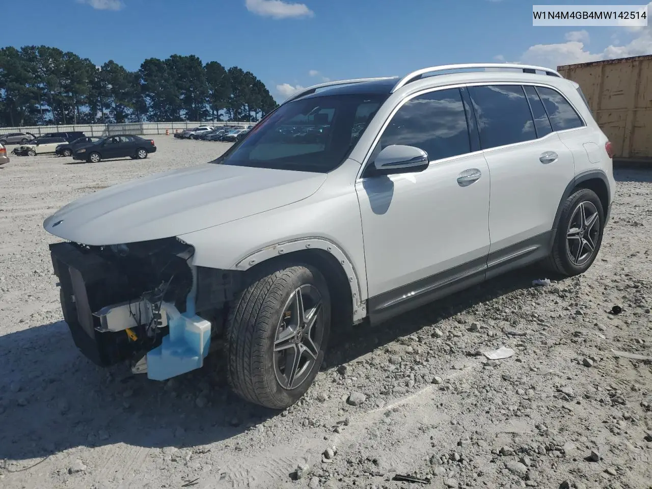 2021 Mercedes-Benz Glb 250 VIN: W1N4M4GB4MW142514 Lot: 64977885