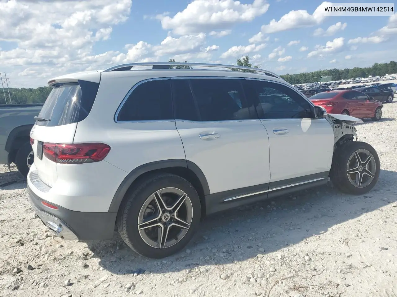 2021 Mercedes-Benz Glb 250 VIN: W1N4M4GB4MW142514 Lot: 64977885