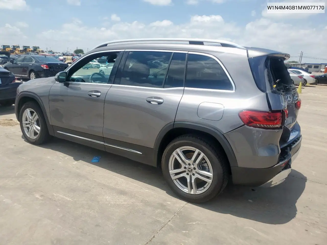 2021 Mercedes-Benz Glb 250 VIN: W1N4M4GB1MW077170 Lot: 65039075