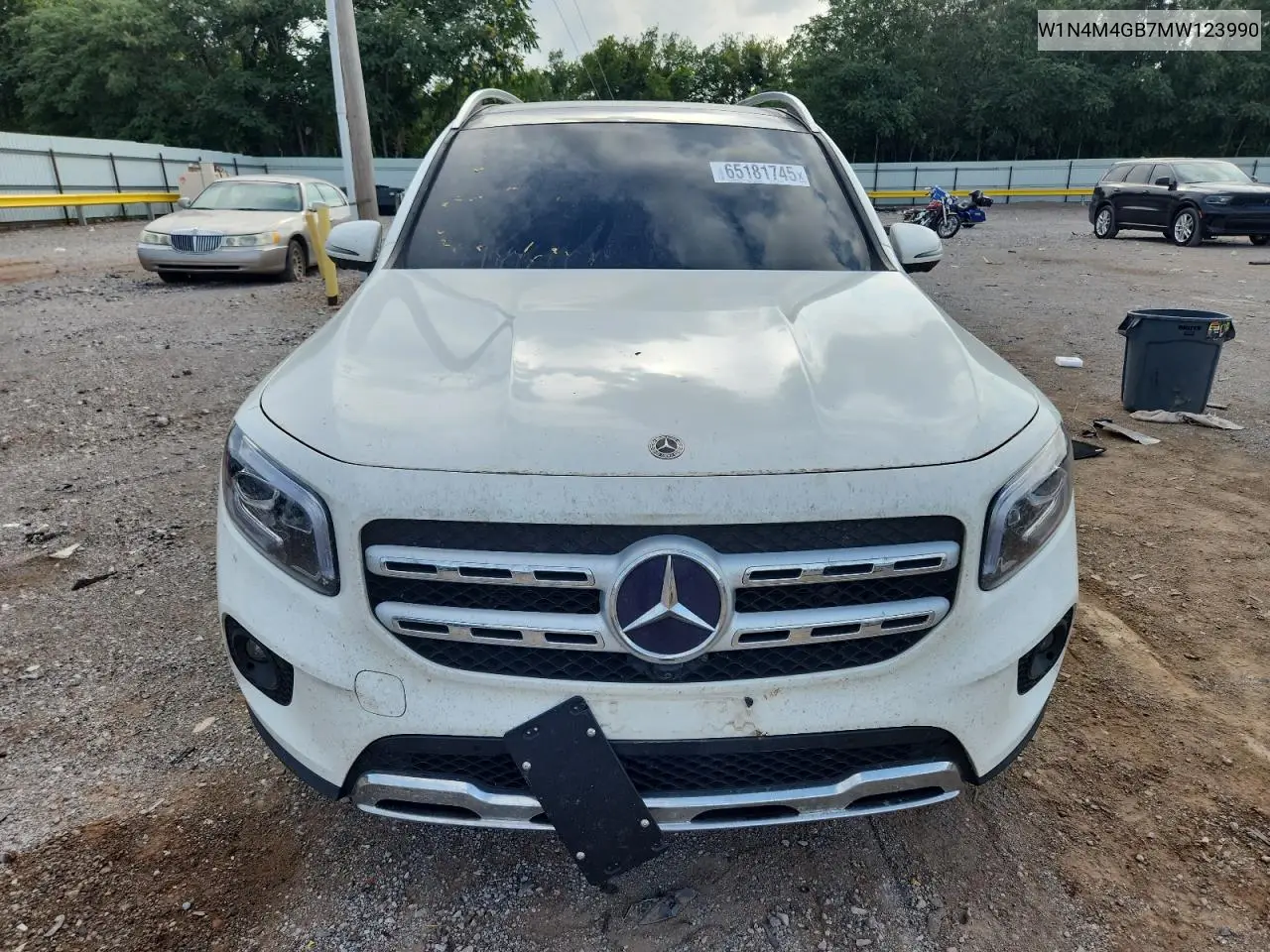 2021 Mercedes-Benz Glb 250 VIN: W1N4M4GB7MW123990 Lot: 65181745