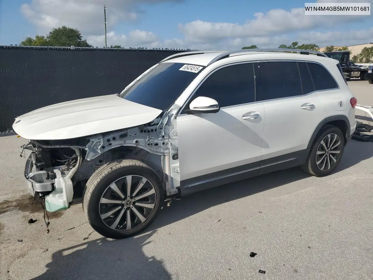 2021 Mercedes-Benz Glb 250 VIN: W1N4M4GB5MW101681 Lot: 65424515