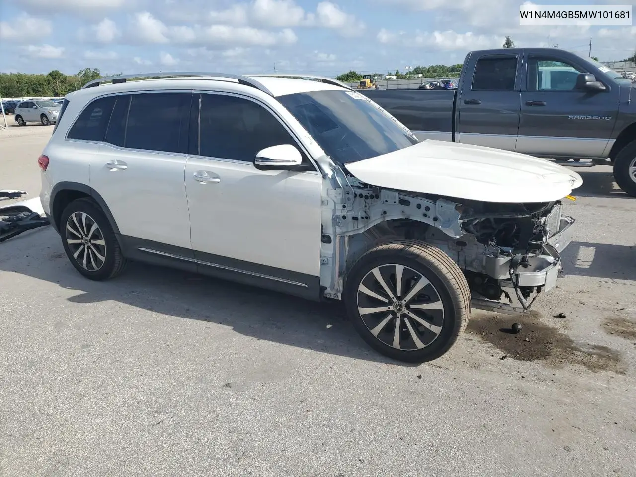 2021 Mercedes-Benz Glb 250 VIN: W1N4M4GB5MW101681 Lot: 65424515