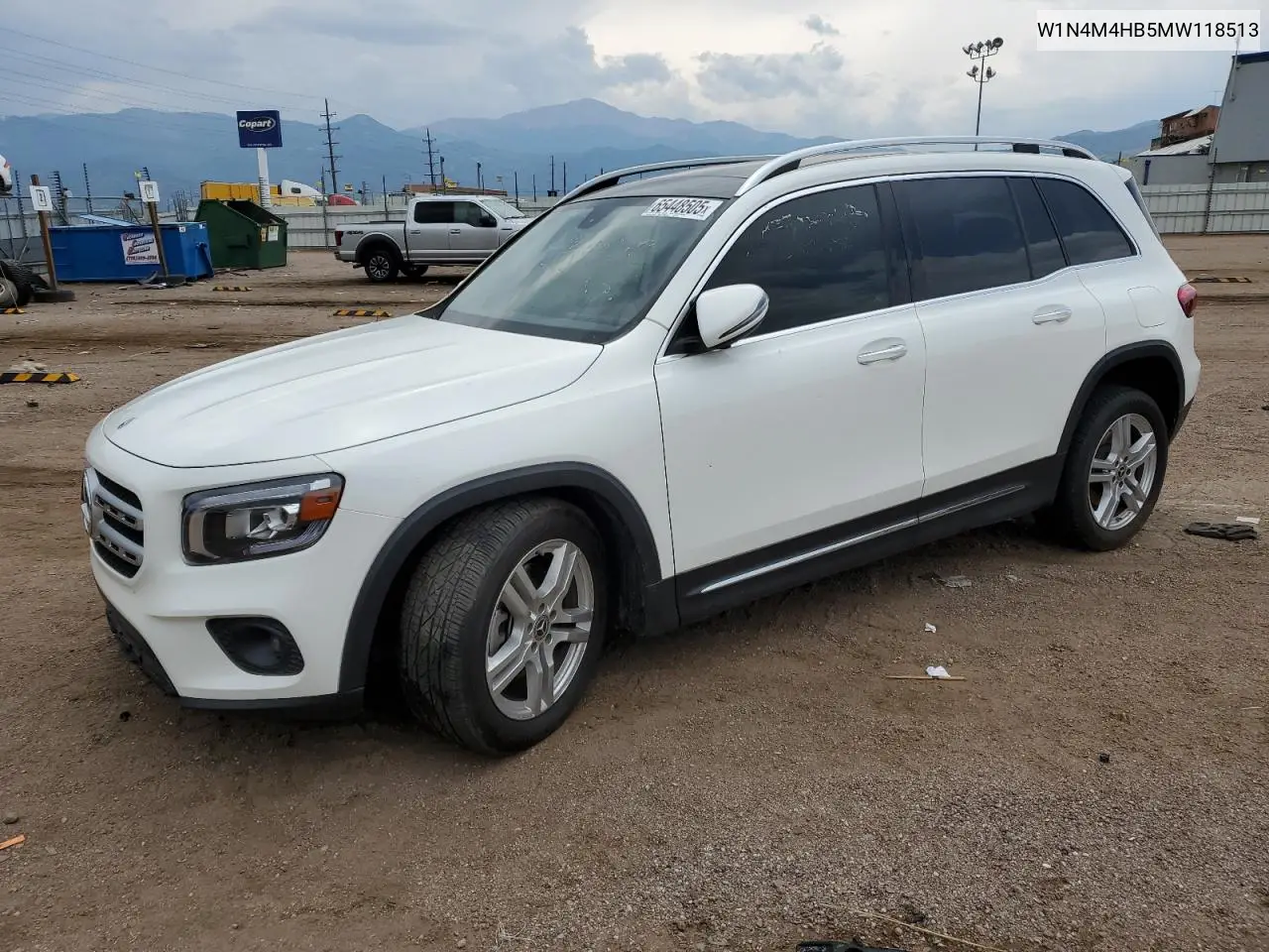2021 Mercedes-Benz Glb 250 4Matic VIN: W1N4M4HB5MW118513 Lot: 65448505