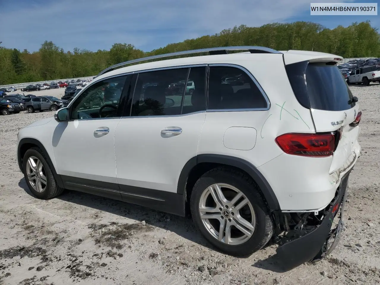 2022 Mercedes-Benz Glb 250 4Matic VIN: W1N4M4HB6NW190371 Lot: 56282125