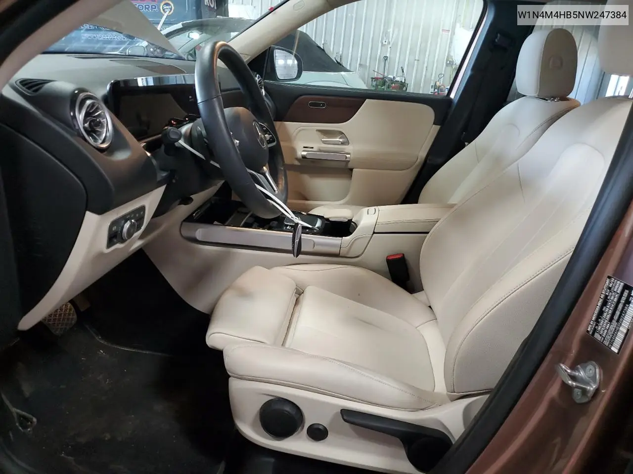 2022 Mercedes-Benz Glb 250 4Matic VIN: W1N4M4HB5NW247384 Lot: 56530945