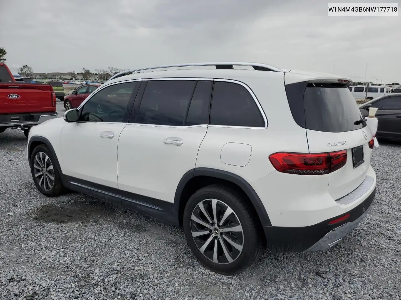 2022 Mercedes-Benz Glb 250 VIN: W1N4M4GB6NW177718 Lot: 62912815