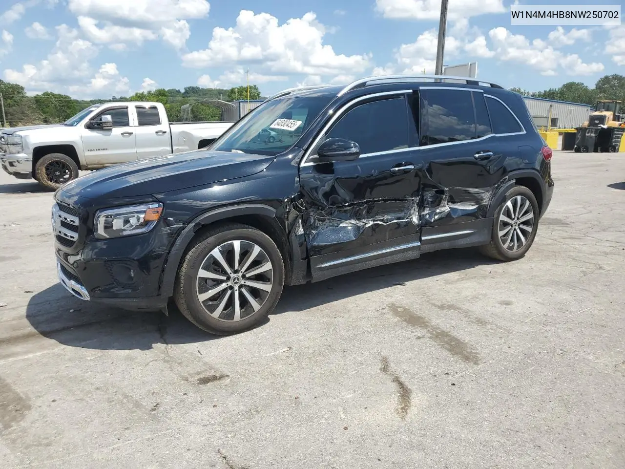 2022 Mercedes-Benz Glb 250 4Matic VIN: W1N4M4HB8NW250702 Lot: 64830455