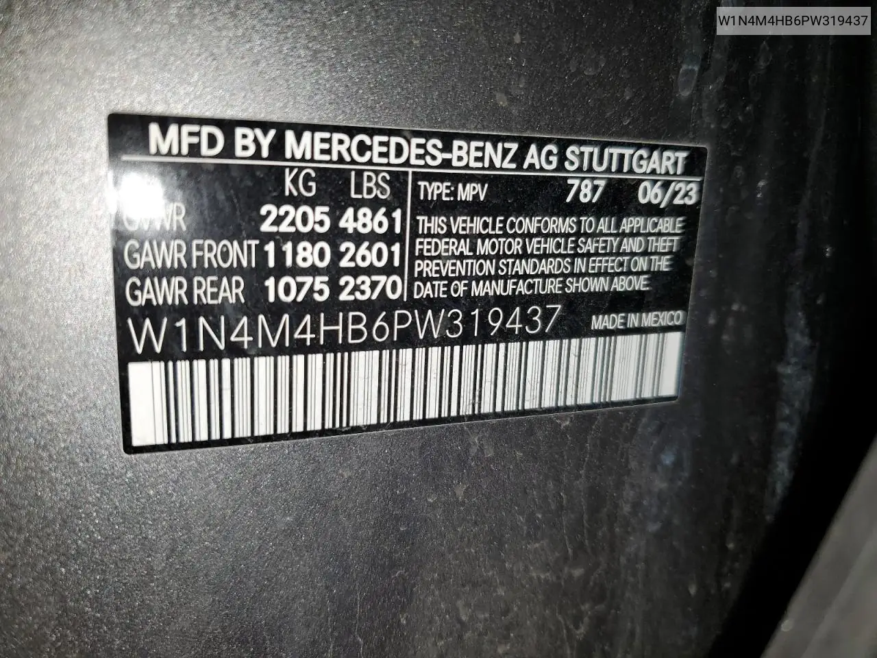 2023 Mercedes-Benz Glb 250 4Matic VIN: W1N4M4HB6PW319437 Lot: 56732345