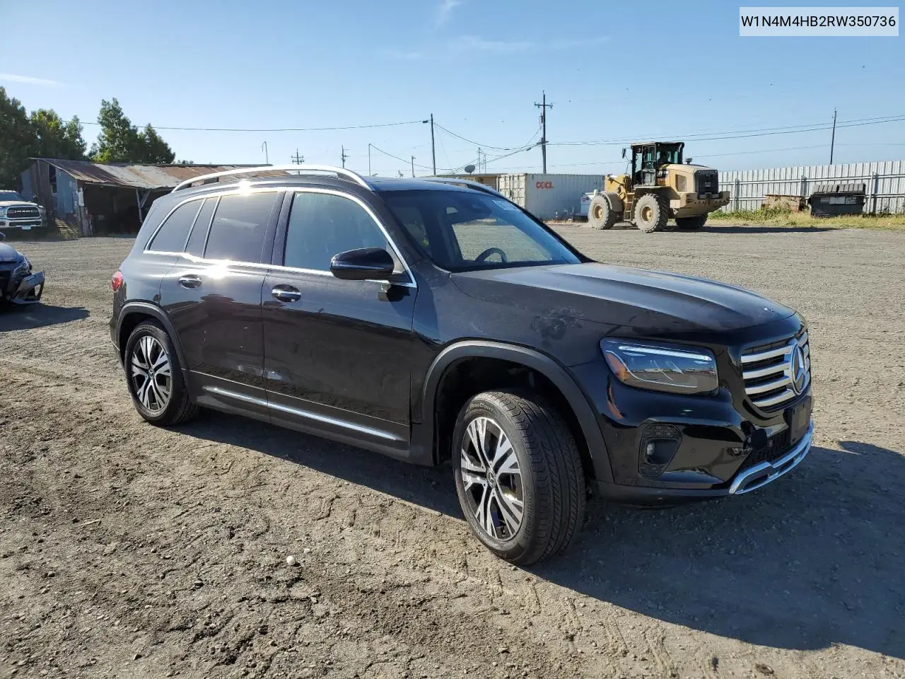 2024 Mercedes-Benz Glb 250 4Matic VIN: W1N4M4HB2RW350736 Lot: 56177385