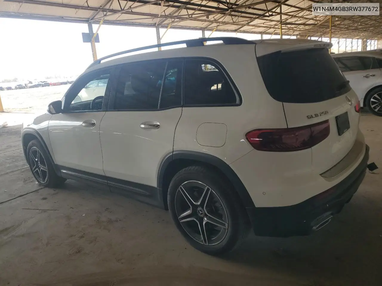 2024 Mercedes-Benz Glb 250 VIN: W1N4M4GB3RW377672 Lot: 63044645