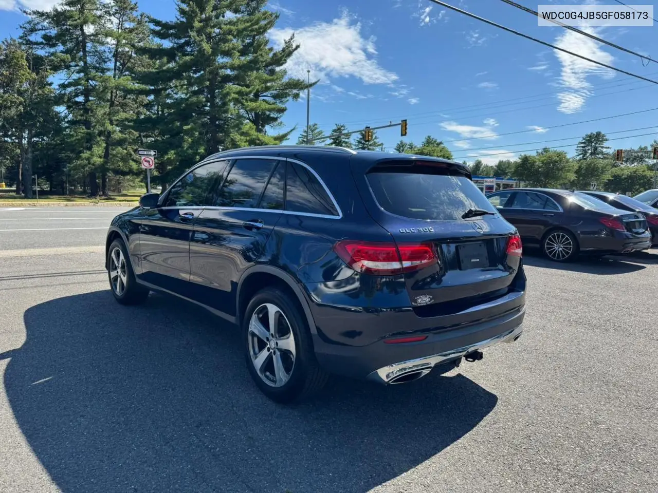 2016 Mercedes-Benz Glc 300 VIN: WDC0G4JB5GF058173 Lot: 65841315