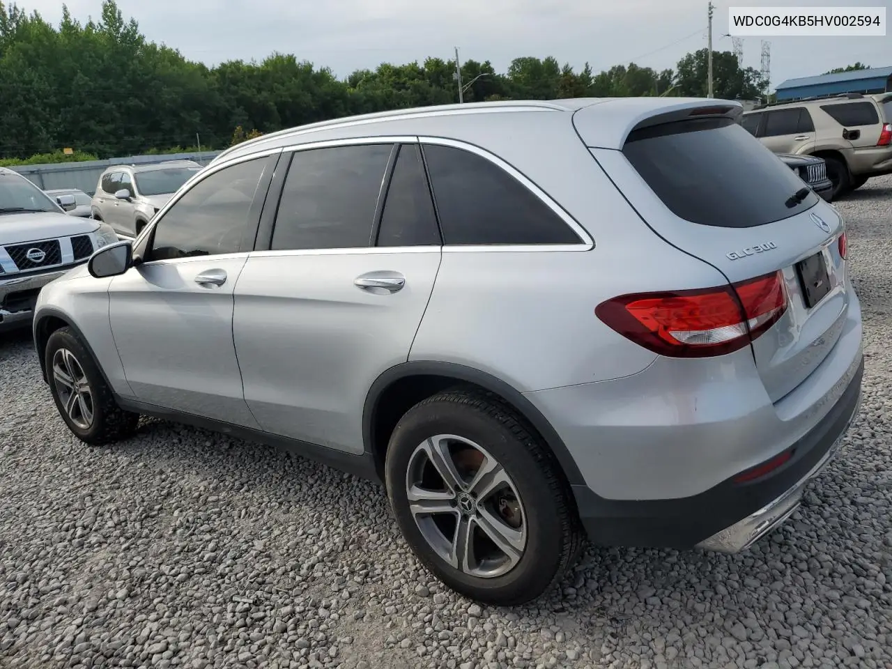 2017 Mercedes-Benz Glc 300 4Matic VIN: WDC0G4KB5HV002594 Lot: 62756745