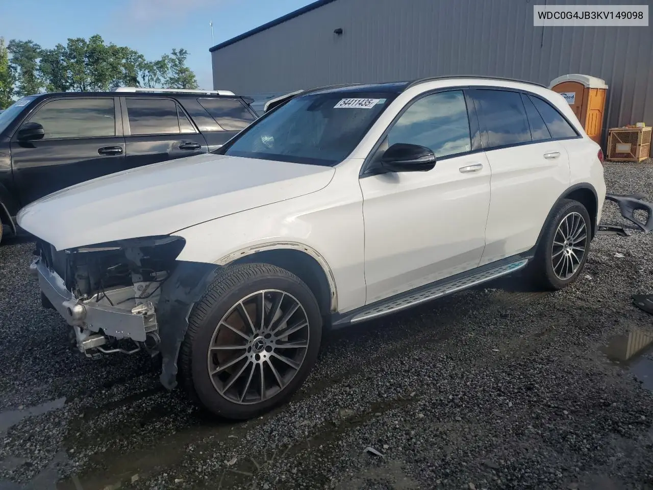 2019 Mercedes-Benz Glc 300 VIN: WDC0G4JB3KV149098 Lot: 54411435